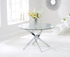 Daytona 120cm Glass Round Dining Table