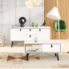 Axton Longwood Sideboard 2 Doors + 2 Drawers In Matt White