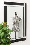 Carrington Black All Glass Dress Mirror 120 x 80 CM