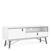 Axton Longwood TV-Unit 1 Door + 1 Drawer In Matt White