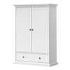 Axton Westchester Wardrobe with 2 Doors 1 Drawer 2 Shelves In White