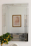 Carrington All Glass Bevelled Mirror 90 x 60 CM