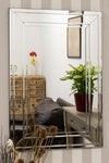 Carrington All Glass Modern Bevelled Mirror 90 x 60 CM