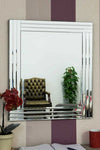 Carrington All Glass Triple Edge Bevelled Mirror 68 x 58 CM