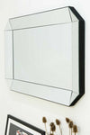 Carrington All Glass Angled Frame Modern Mirror 121 x 80 CM