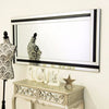 Carrington Black All Glass Full Length Mirror 174 x 85 CM