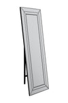 Carrington Double Bevel Large Modern Venetian Cheval Free Standing Mirror 5Ft X 1Ft3 (150 X 40cm)